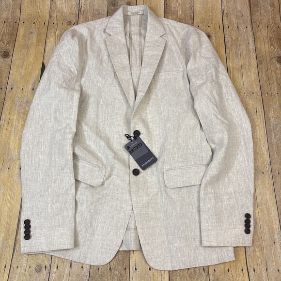 Studio Suits Blazer Unstructured Linen New NWT 36S - Picture 1 of 10